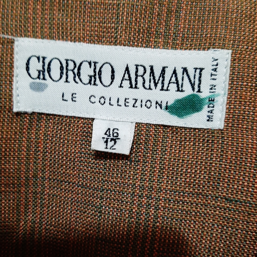 Giorgio Armani Flax Linen Viscose Made in Italy Blazer Size 12 - Picture 2 of 12
